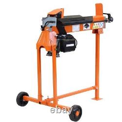 7 Ton Heavy Duty Electric Log Splitter Hydraulic Wood Cutter With Stand Duoblade