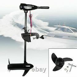 85 lbs New Heavy Duty Electric Outboard Motor Inflatable Fishing Boat Engine 24V
