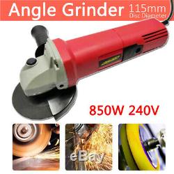 850W Electric Angle Grinder 115mm 4.5 Heavy Duty Cutting Grinding 240V