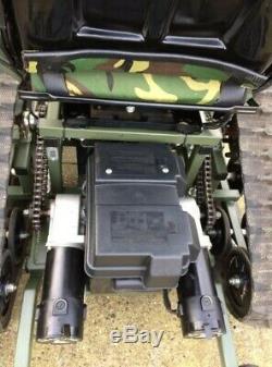 All terrain wheelchair Powerchair Tracfab Track wheelchair Army Military