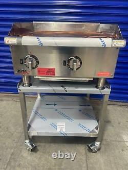 Apw Wyott 24 Heavy Duty Electric Griddle Eg-24i With Mobile Floor Stand