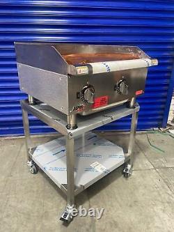 Apw Wyott 24 Heavy Duty Electric Griddle Eg-24i With Mobile Floor Stand