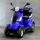 Blue 4 Wheel Electric Mobility Scooter 1000w 55km Travel E-scooter Faster