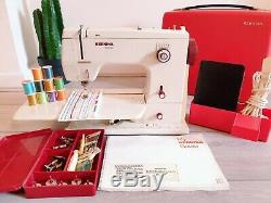 Bernina Minimatic 807 Heavy Duty Electric Sewing Machine + Foot Pedal Case Works