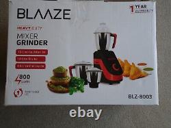 Blaaze Heavy Duty Mixer Grinder Kitchen Food Blender 800 Watts BLZ8003