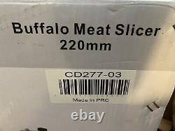 Buffalo CD277 Heavy Duty Commercial Electric Meat Slicer 220mm Blade