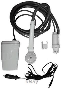 CORDLESS RECHARGEABLE ELECTRIC CAMPING SHOWER with HEAVY DUTY BATTERY