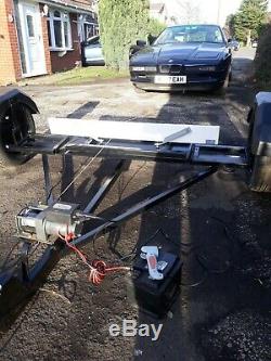 Car recovery towing dolly heavy duty electric winch