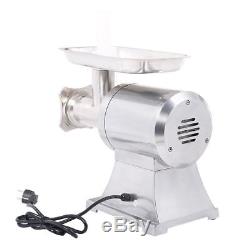 Commercial 1HP Heavy Duty 1100W Stainless Steel Electric Meat Grinder Machine