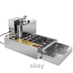 Commercial Heavy Duty Electric Automatic Doughnut Machine Mini Donut Fryer 2800W