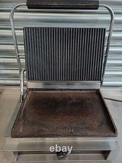 Commercial Panini Griddle Contact Grill Electric Toasty Industrial Heavy Duty
