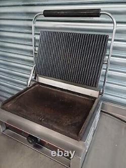 Commercial Panini Griddle Contact Grill Electric Toasty Industrial Heavy Duty