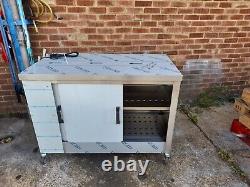 Commercial stainless steal both sided electric hot cupboard heavy duty 123 cm