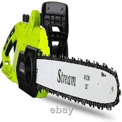 Cordless Chainsaw Electric Battery Cutter Chain 2400W 45Cm Heavy Duty Durable
