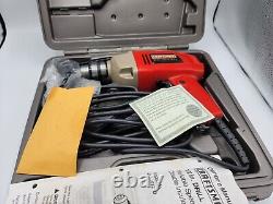 Craftsman 1/2 Heavy Duty Electric Corded Drill 315.101250 With Case double insula