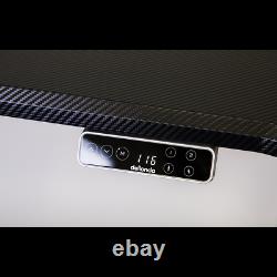 Dellonda Black Electric Adjustable Desk Frame, Digital Controls 100kg Heavy Duty