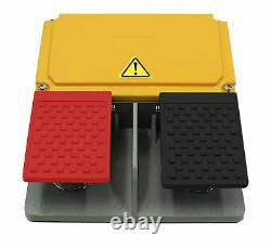 Double Pedal Foot Switch Heavy Duty Industrial ALL ALUIMINUM CAST D3