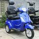 Electric Mobility Scooter Unique 3 Wheeled 800w Blue 60v100ah Fast Free Delivery