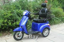 ELECTRIC MOBILITY SCOOTER Unique 3 Wheeled 800W Blue 60V100AH FAST FREE DELIVERY