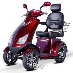 EWheels EW-72 Electric 4-Wheel Mobility Scooter Red -E-Wheels 15mph, New