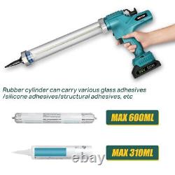 Electric Cordless Caulking Heavy Duty Sealant Tube Mastic Gun with Battery&Charger