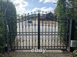 Electric Driveway Gates With One Motor, Access Keypad And Fobs