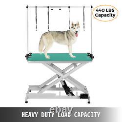 Electric Lifting Pet Dog Grooming Table 440Lbs Drying Wear resistant Metal