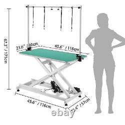 Electric Lifting Pet Dog Grooming Table 440Lbs Drying Wear resistant Metal