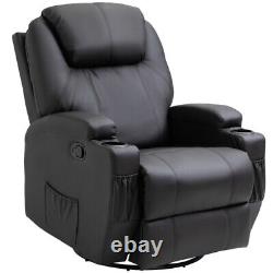Electric Massage Chair Heavy Duty Recliner Faux Leather Sofa Couch Armchair