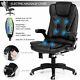 Electric Massage Executive Office Chair Pu Leather Recliner With Remote Control