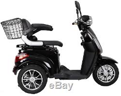 Electric Mobility Scooter 3 Wheeled Black ZT500 500W NEW LED Display-GREEN POWER