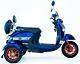 Electric Mobility Scooter 3 Wheeled Blue Exclusive Eco 60v100ah 600w Unique New
