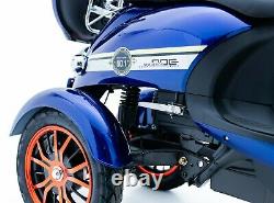 Electric Mobility Scooter 3 Wheeled Blue Exclusive Eco 60V100AH 600W Unique NEW