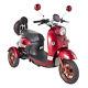 Electric Mobility Scooter 3 Wheeled Red 60v100ah 600w Green Power Free Insurance