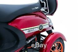Electric Mobility Scooter 3 Wheeled Red Eco 60V 100AH 800W Green Power NEW