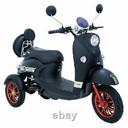 Electric Mobility Scooter Black 3 Wheeled 60V100AH 800W GREEN POWER ROAD LEGAL