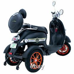 Electric Mobility Scooter Black 3 Wheeled 60V100AH 800W GREEN POWER ROAD LEGAL