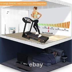 Electric Motorised Folding Fitness Treadmill Heavy Duty Running Machine 2.25HP