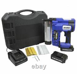 Electric Nail Staple Gun 2 in 1 Cordless INCLUDED Extra Battery Heavy Duty 18V