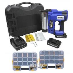 Electric Nail and Staple Gun 2 in 1 Cordless Tacker Extra Battery Heavy Duty