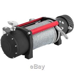 Electric Recovery Winch 12v 13500lb 6123.5kg Heavy Duty Steel Cable, 4x4 Car