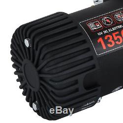Electric Recovery Winch 12v 13500lb Heavy Duty Steel Cable, 4x4 Car