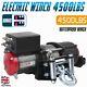 Electric Recovery Winch 12v 4500lb Heavy Duty Steel Cable, Atv 4x4 Car Boat
