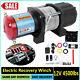 Electric Recovery Winch 4500lb 12v 15m Wire Rope Heavy Duty Boat 4x4 Pulley