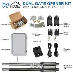 Electric Swing Gate Opener Heavy Duty Complete Kit 2 Motors By Oxygen Automation