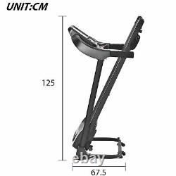 Electric Treadmill Fitness Running Foldable Heavy Duty Exercise Machine 1.5 HP