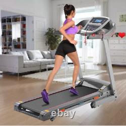 Electric Treadmill Folding Running Machine Heavy Duty Home Workout Exercise UK