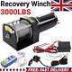 Electric Winch 12v 3000lbs Steel Cable Heavy Duty Fairlead Remote Control Uk