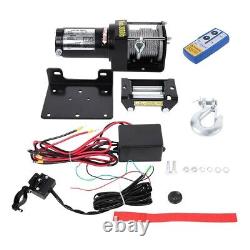 Electric Winch 12v 3000lbs Steel Cable Heavy Duty Fairlead Remote Control UK