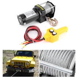 Electric Winch 3500lb 12v Steel Cable Heavy Duty Automatic Load-Boat, ATV